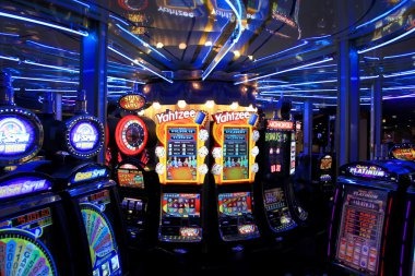Microgaming slot interface showing game lobby and spin controls